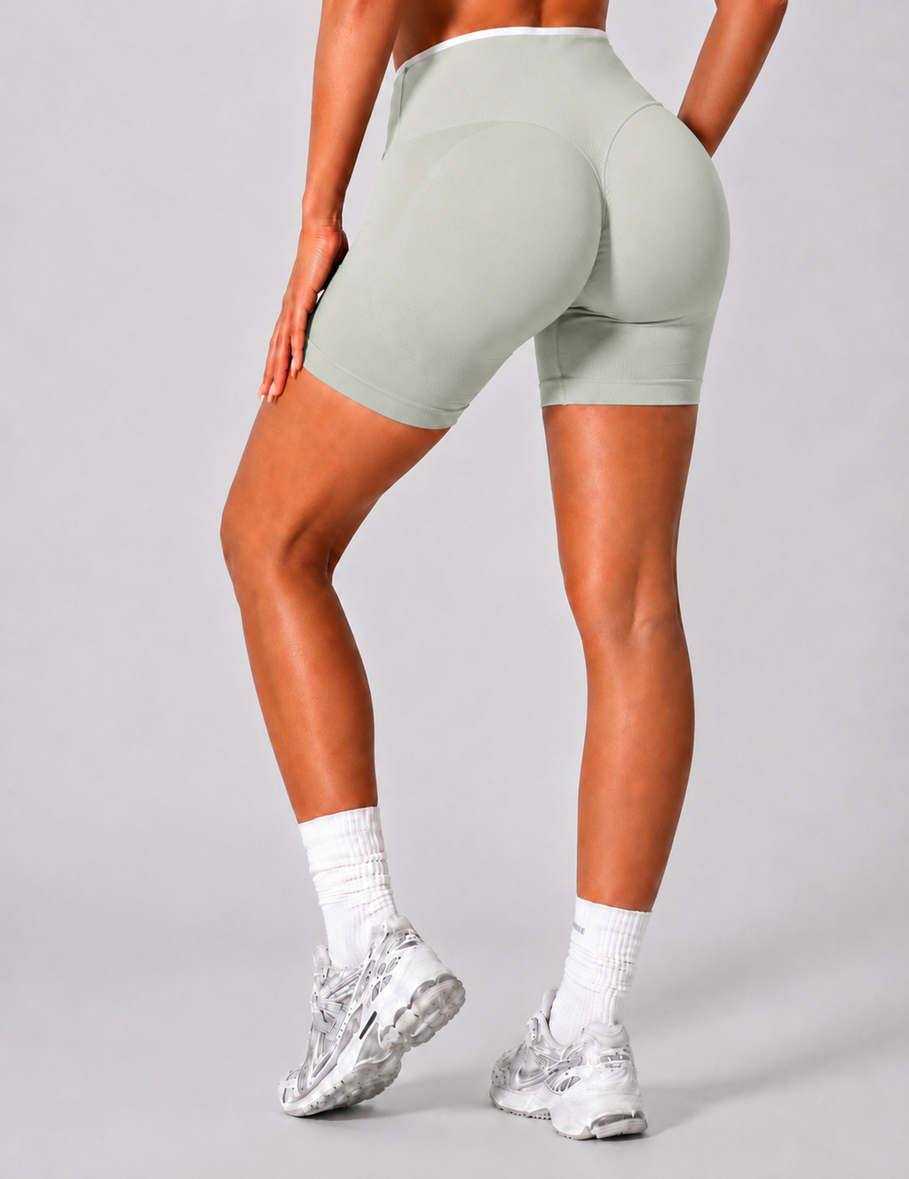 Short Galbant Signature™ à Bande Blanche – Taille Haute Gainante