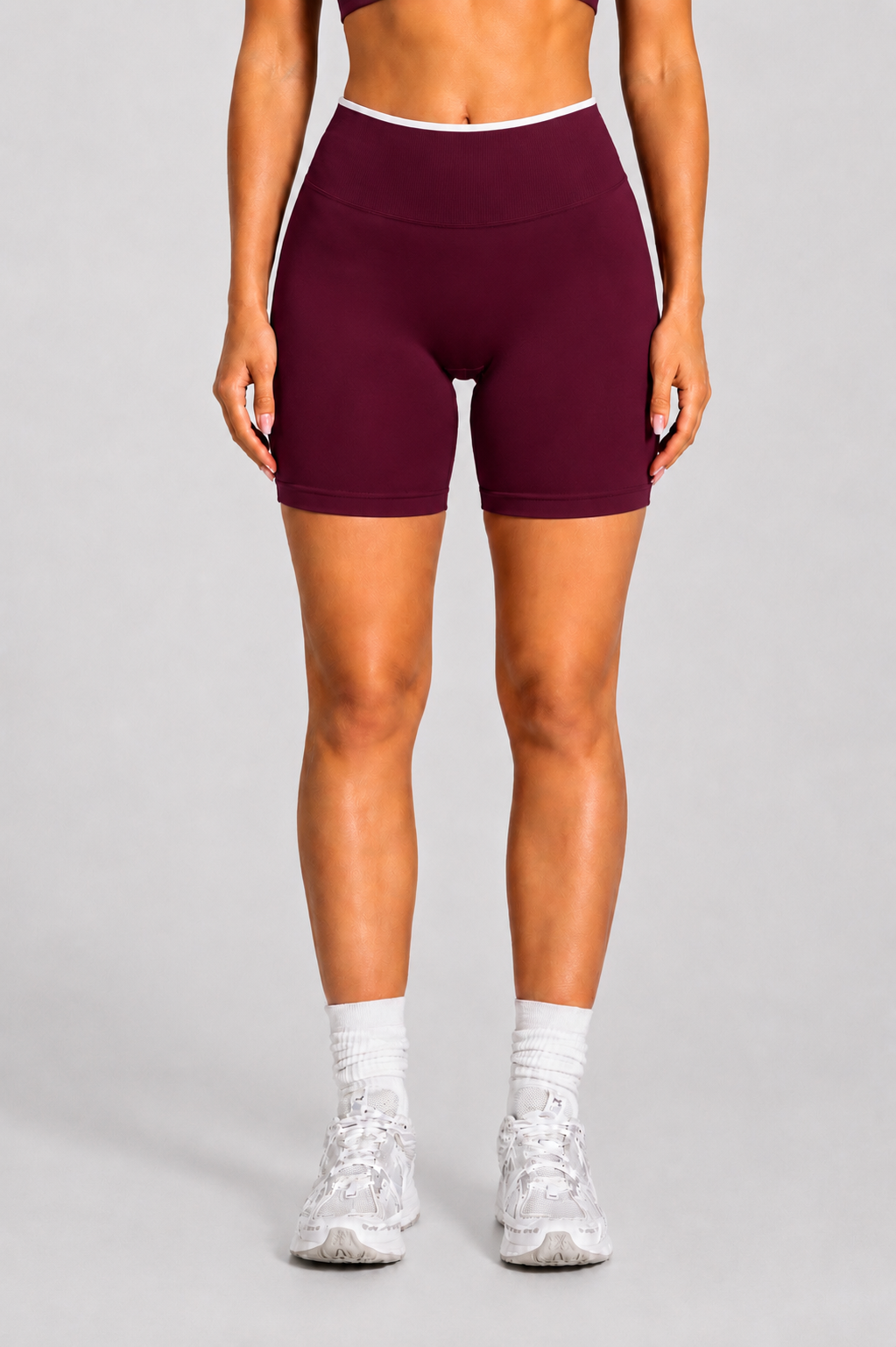 Short Galbant Signature™ à Bande Blanche – Taille Haute Gainante